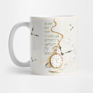 CIRCULAR TIME OLD YELLOW Mug